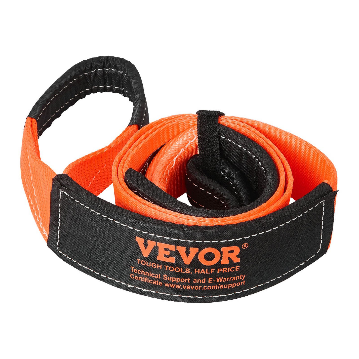 VEVOR Car Tow Cable Towing Strap Rope 36000 lbs 8 ft Emergency Heavy Duty Strap