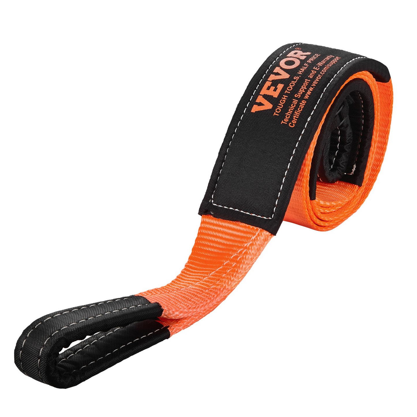 VEVOR Car Tow Cable Towing Strap Rope 36000 lbs 8 ft Emergency Heavy Duty Strap