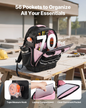 VEVOR Tool Backpack 56 Pockets Tear-resistant Jobsite Backpack for Electrician
