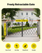 VEVOR Double Folding Security Gate Lockable Scissor Gate 125.98 x 63.19 in(WxH)