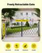 VEVOR Double Folding Security Gate Lockable Scissor Gate 145.67 x 63.19 in(WxH)