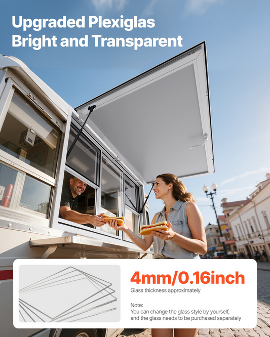 VEVOR 152x92 cm Concession Stand Serving Window Food Truck Service Awning