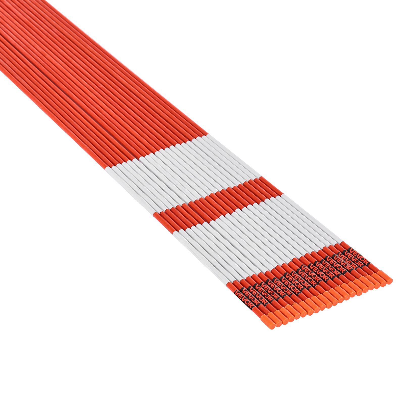 VEVOR 20Pcs Reflective Driveway Markers 5/16" Dia 58 in Snow Stakes Reflectors