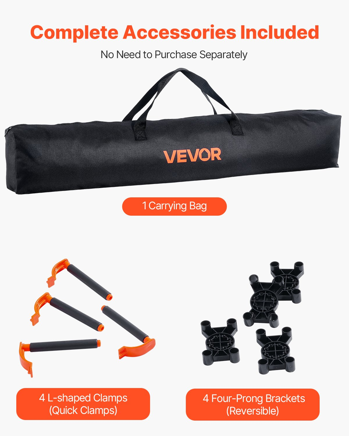 VEVOR Portable Folding Workstand 1267 x 665 mm Collapsible Work Stand 1135 kg
