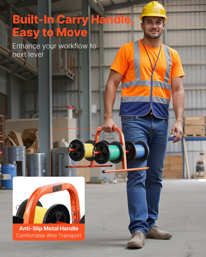 VEVOR Hand Caddy Wire Dispenser for Up to 8 Spools Electrical Industrial Retail
