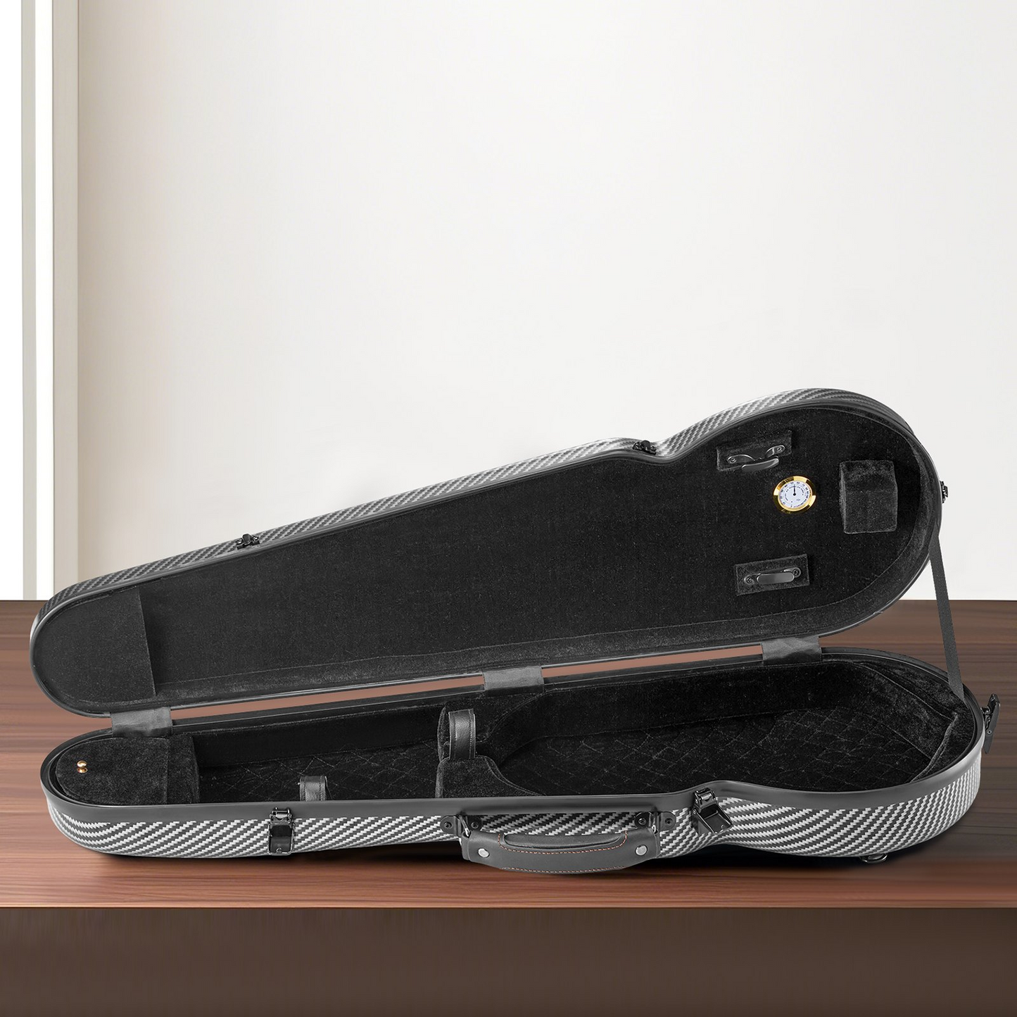 VEVOR Portable Composite Carbon Fiber 4/4 Full Size Violin Case Carrying Bag