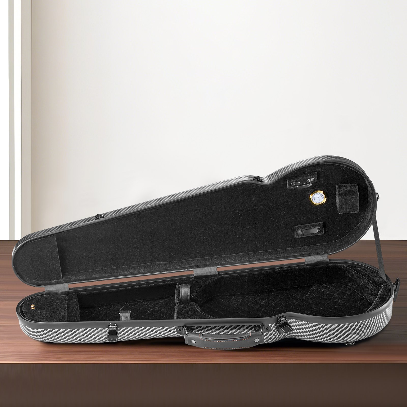 VEVOR Portable Composite Carbon Fiber 4/4 Full Size Violin Case Carrying Bag