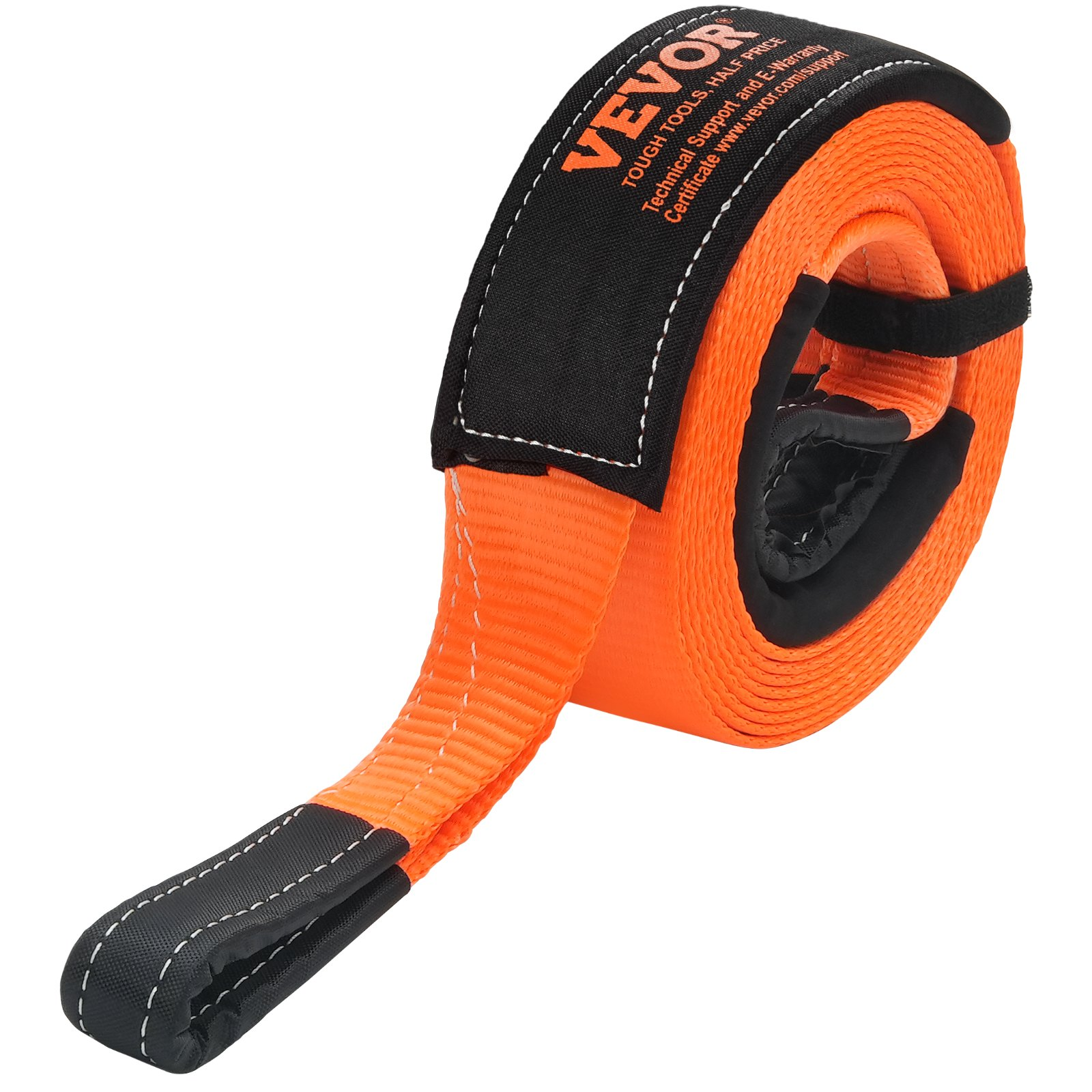 VEVOR Car Tow Cable Towing Strap Rope 36000 lbs 20 ft Emergency Heavy Duty Strap