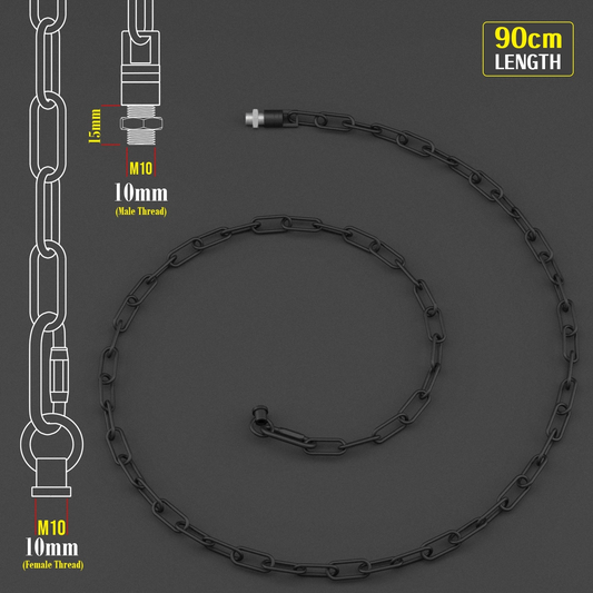 Light Chain for Ceiling Pendant lights chandeliers 38mm x 16mm - Black~1047