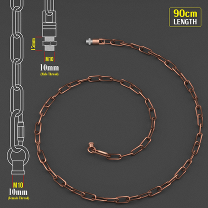Light Chain for Ceiling Pendant lights chandeliers 38mm x 16mm - Copper~1053