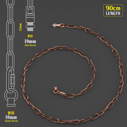Light Chain for Ceiling Pendant lights chandeliers 38mm x 16mm - Copper~1053