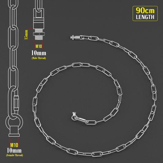 Light Chain for Ceiling Pendant lights chandeliers 38mm x 16mm - Chrome~1049