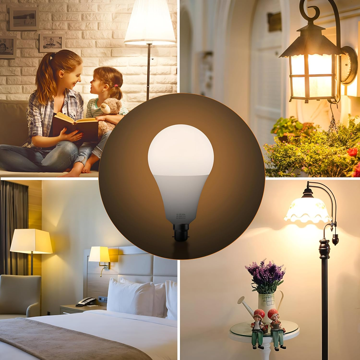 LED GLS Bayonet 18W Bulb A19 B22 Globe Energy Saving Warm White Light Bulb~1378
