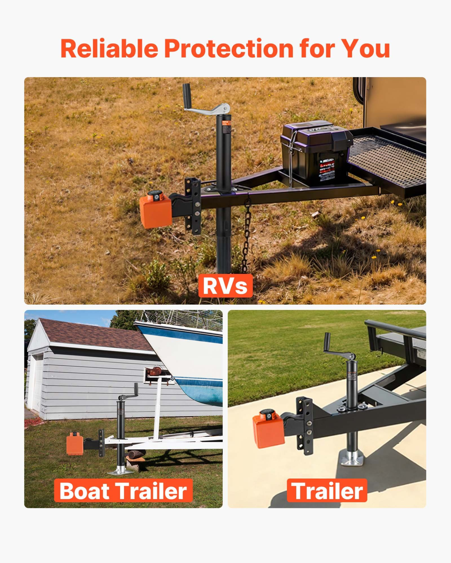 VEVOR Collar Coupler Lock Fits 2 & 2-5/16-Inch Couplers Trailer Hitch Lock