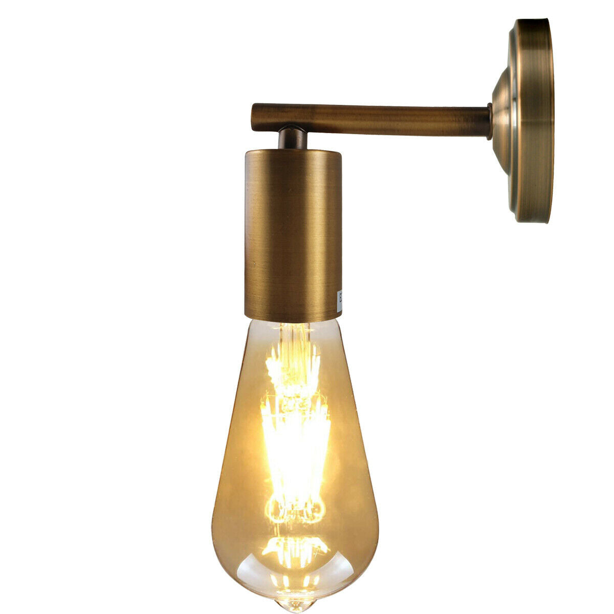 Yellow Brass Industrial Vintage Retro Metallic Sconce Wall Light Lamp Fitting~1693