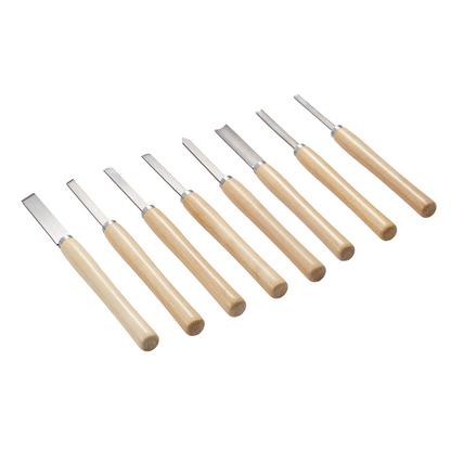 VEVOR 8PCS Wood Lathe Chisel Set Woodturning Tools Steel Blades Lathe Finisher