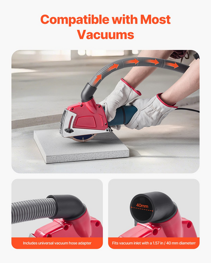 VEVOR Cutting Dust Shroud for Angle Grinders 4-5 in with 6 Clamping Washers