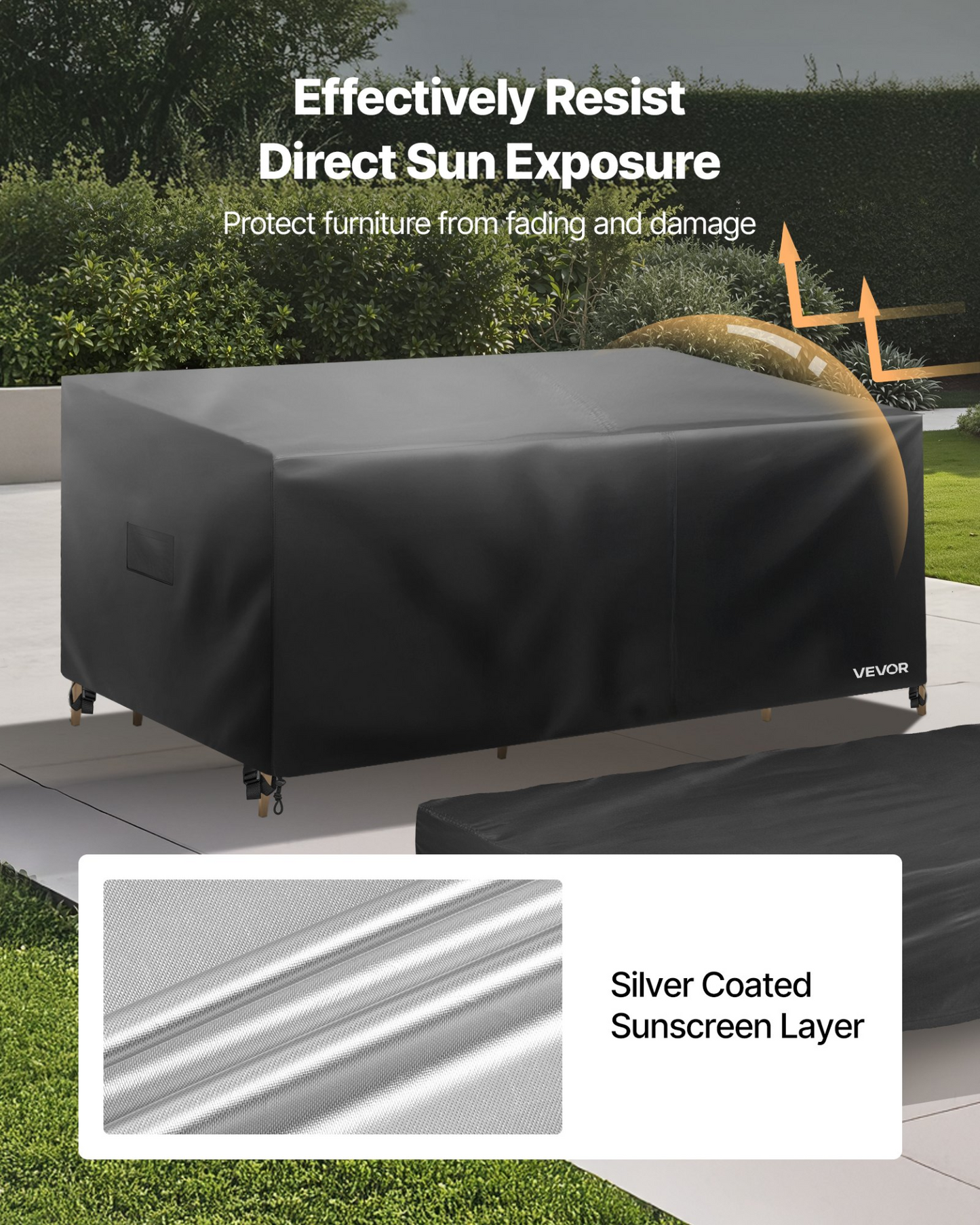 VEVOR Patio Outdoor Furniture Cover 4-Piece Set 420D Waterproof Table Chair Sofa
