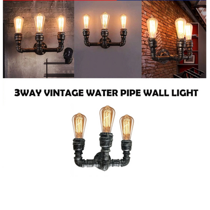 Brushed Silver Wall Lamp Water Pipe Wall Light Fixture Wall Mounted Lighting~2888