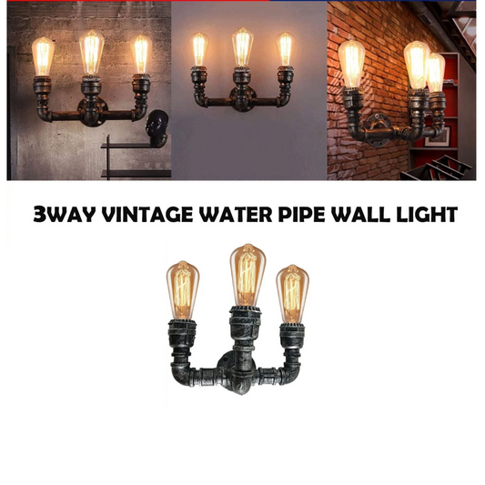 Brushed Silver Wall Lamp Water Pipe Wall Light Fixture Wall Mounted Lighting~2888