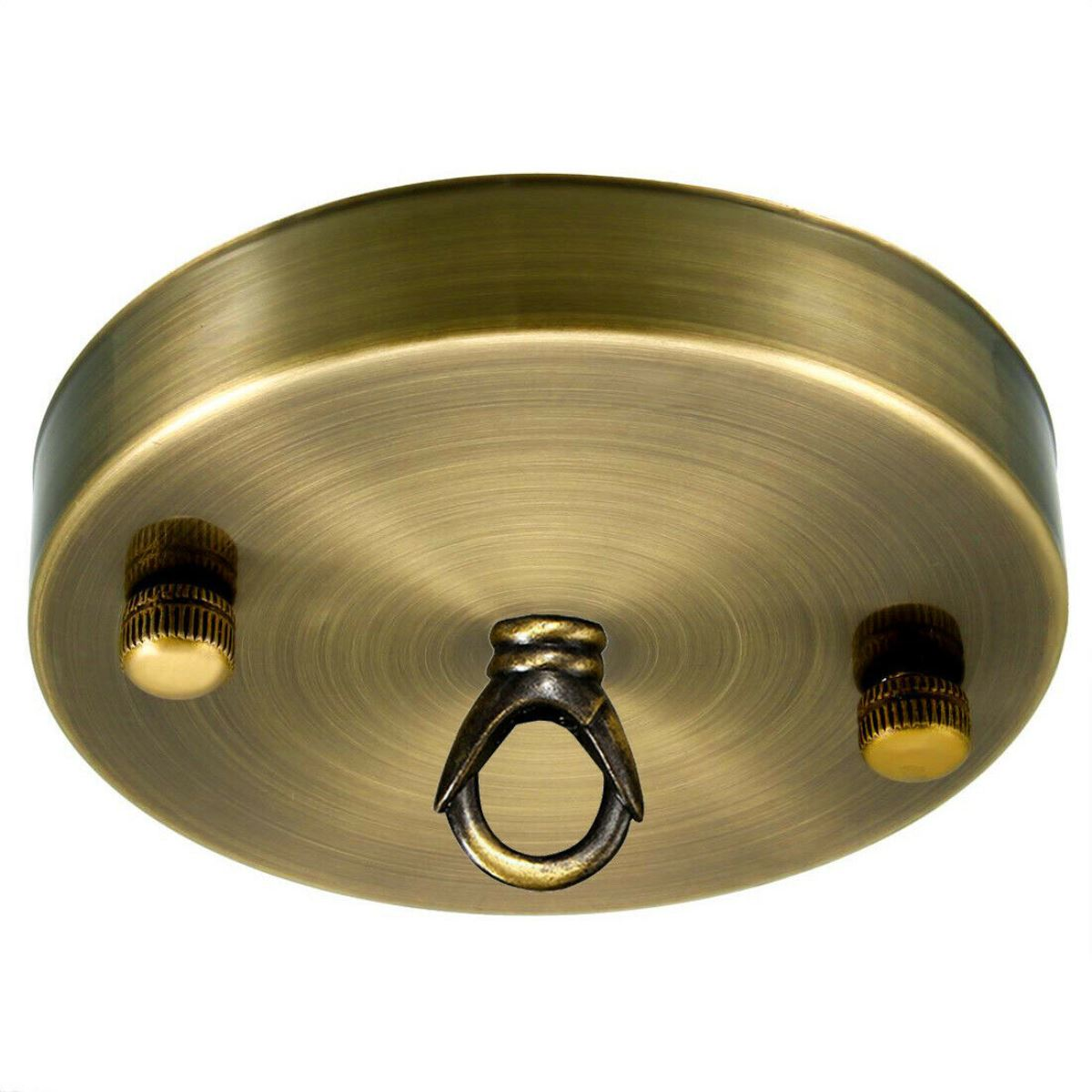 Single Point Yellow Brass Color Outlet Ceiling Hook Ring Plate Perfect for fabric flex cable~2663