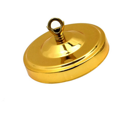 Ceiling Rose Hook Plate Gold Color 108mm Diameter Light Fitting Chandelier~2646