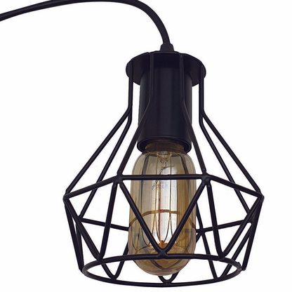 Modern Ceiling 1 Head Pendant Light Fitting Metal Black Cage~2470