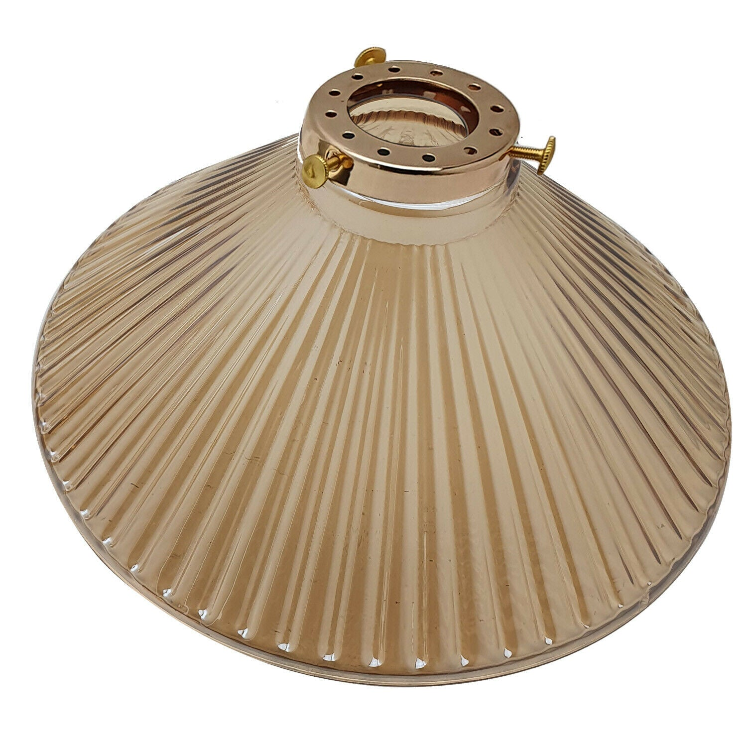Vintage Amber Glass Ceiling Pendant Light Lampshade Retro Style~2180
