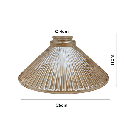 Vintage Amber Glass Ceiling Pendant Light Lampshade Retro Style~2180