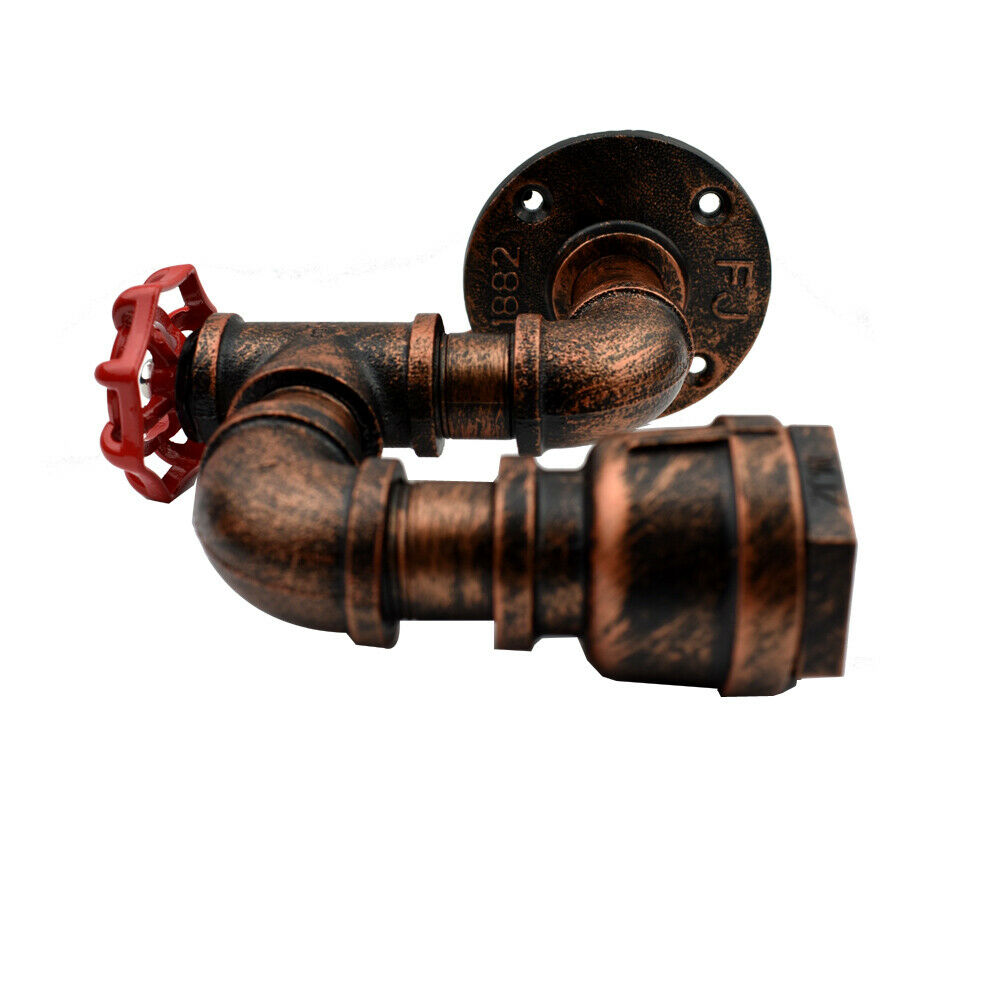 Vintage pipe Light Modern Unique Style Industrial Rustic Red Steampunk~2172