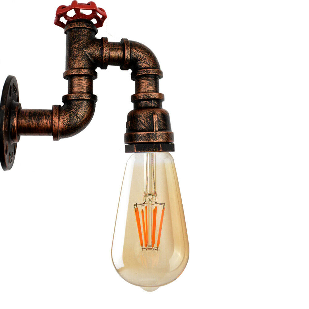 Vintage pipe Light Modern Unique Style Industrial Rustic Red Steampunk~2172