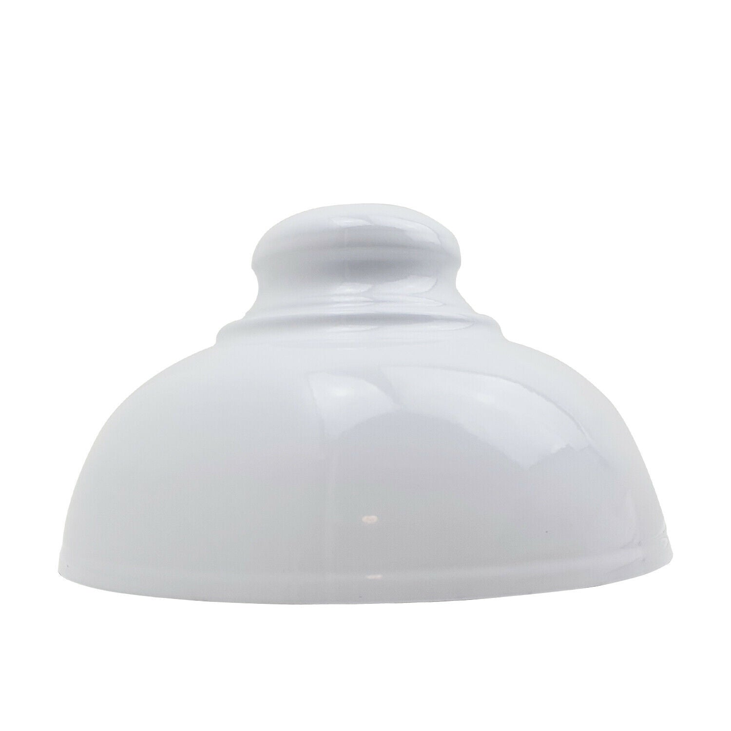 White Retro Style Coolie Tapered Metal Ceiling Pendant Lampshade ~2081