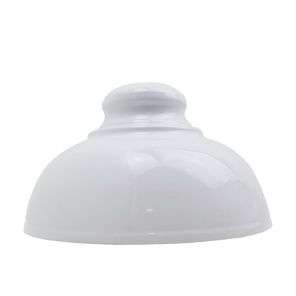 White Retro Style Coolie Tapered Metal Ceiling Pendant Lampshade ~2081