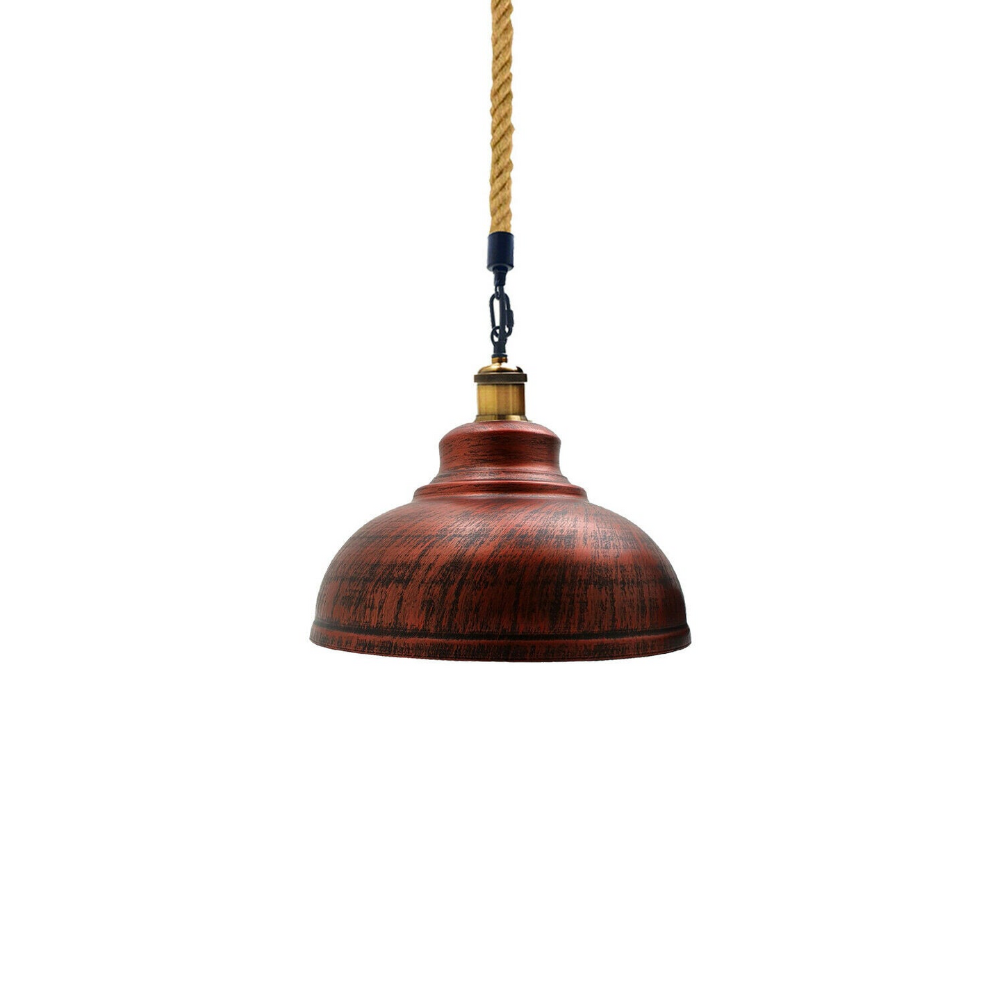 Rustic Red Vintage Metal Ceiling Hemp Hanging Retro Light~1938