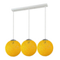 Yellow Three Outlet Ball Industrial Ceiling Lamp~1830