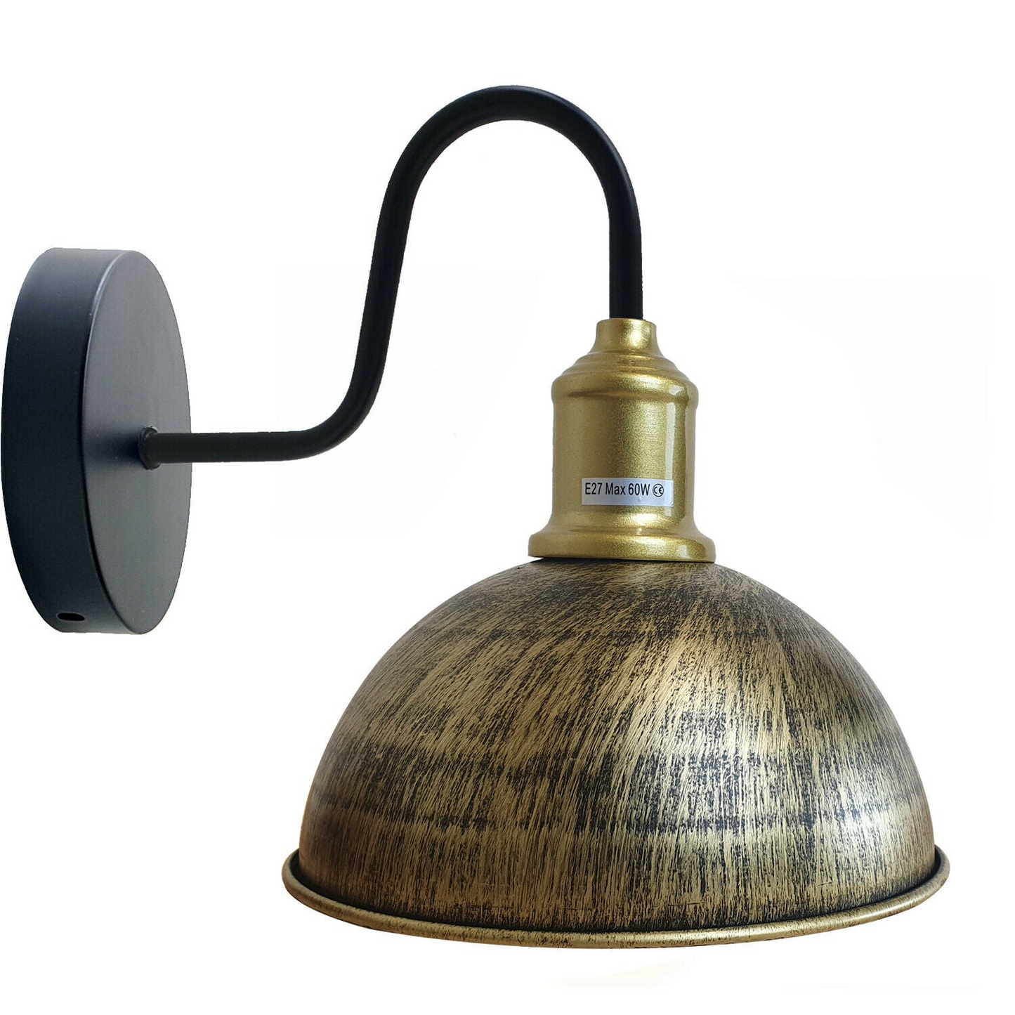 Half Round Shape Modern Vintage Retro Rustic Sconce Wall Light Lamp Fitting Fixture~1792