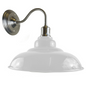 White colour Modern Industrial Indoor Wall Light Fitting Painted Metal Lounge Lamp~1664