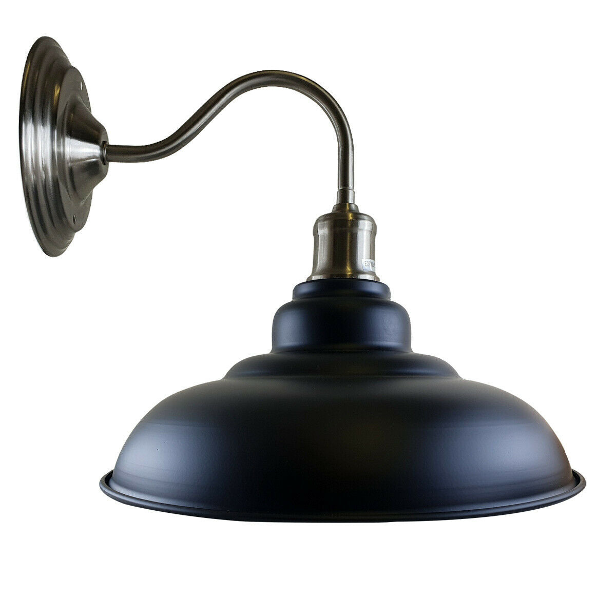 Vintage Black Metal Wall Light  Living Room Retro Industrial Lighting ~1665