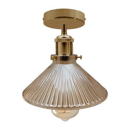 French Gold Indoor Glass Ceiling Light E27 Pendant Lamp Lighting~1610
