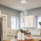 4 Out Let White Set Adjustable Hanging Pendant Ceiling Light E27 Base~1593