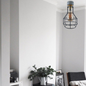 Industrial Lighting Ceiling and Wall Iron Pipe Cage Light ~1579