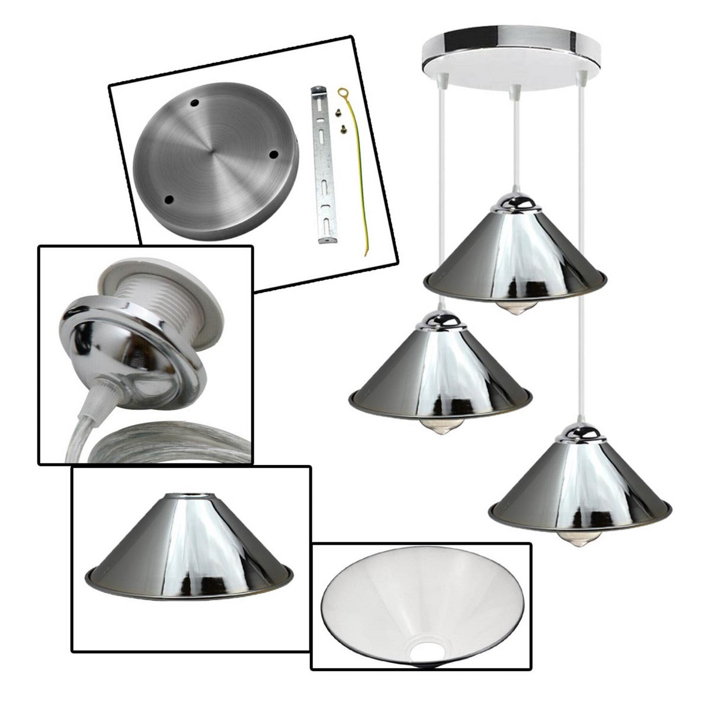 Vintage Industrial Pendant Light | Retro Loft Style~1515