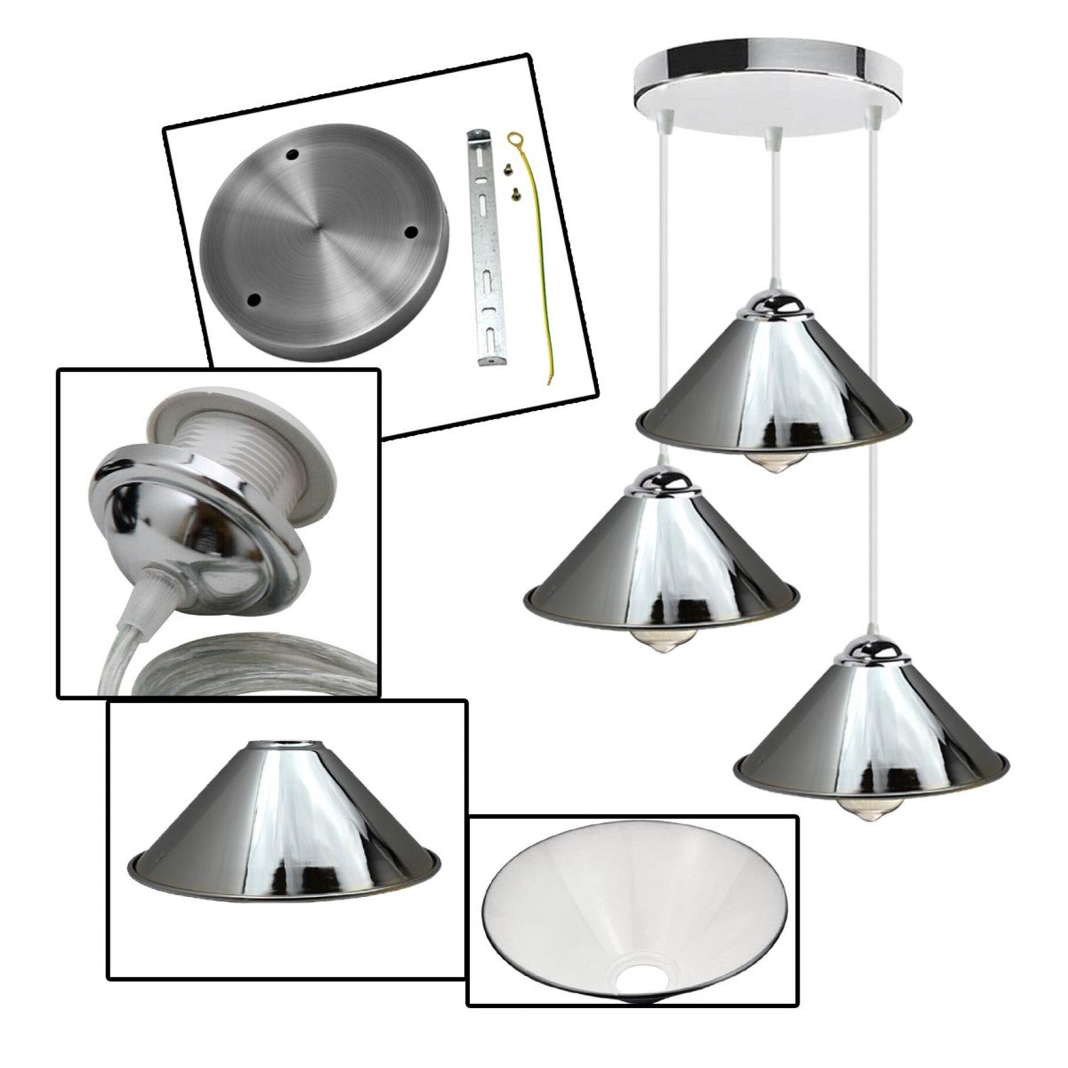 Vintage Industrial Pendant Light | Retro Loft Style~1515