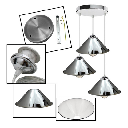 Vintage Industrial Pendant Light | Retro Loft Style~1515