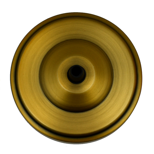 Yellow Brass Ceiling Rose 108mm Diameter Vintage Light Fitting~1466