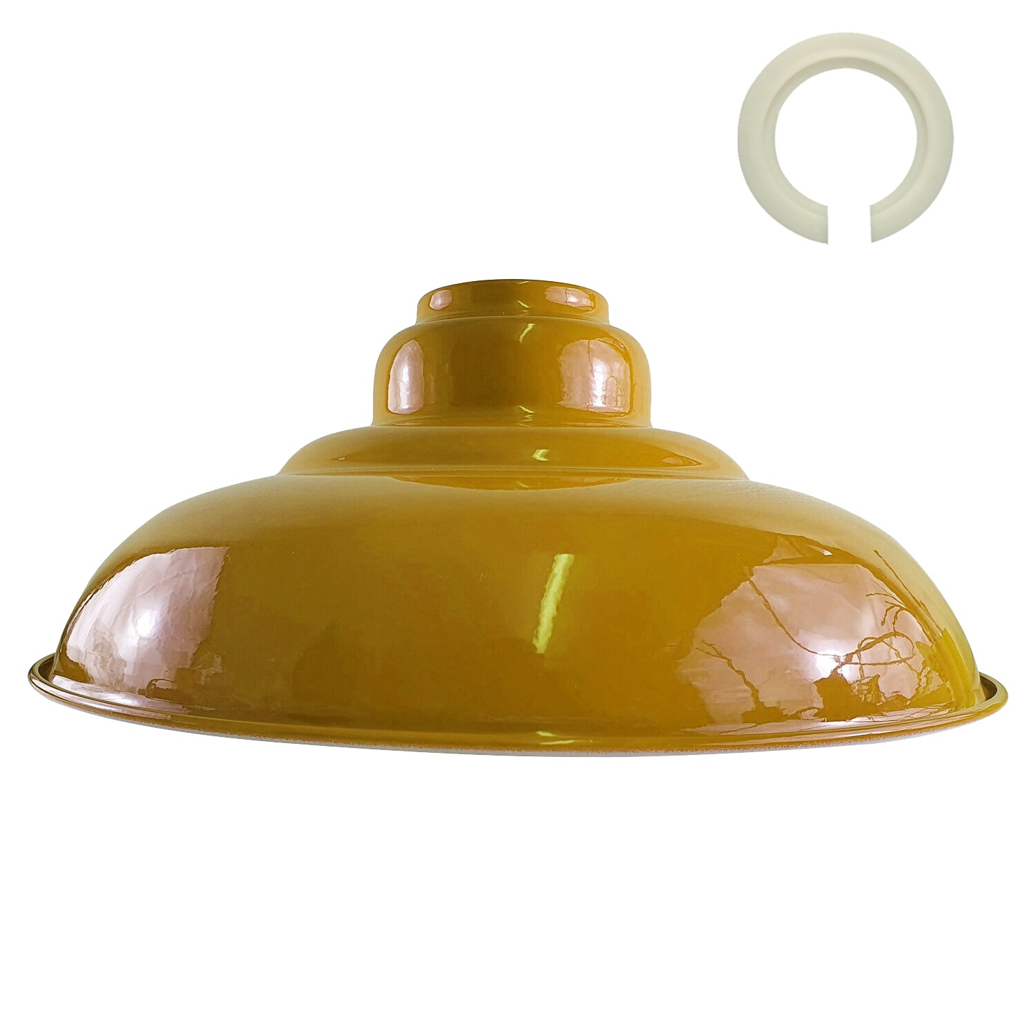 Yellow Colour Gloss Modern Metal Indoor Home Light Lampshade ~1091