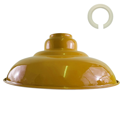 Yellow Colour Gloss Modern Metal Indoor Home Light Lampshade ~1091