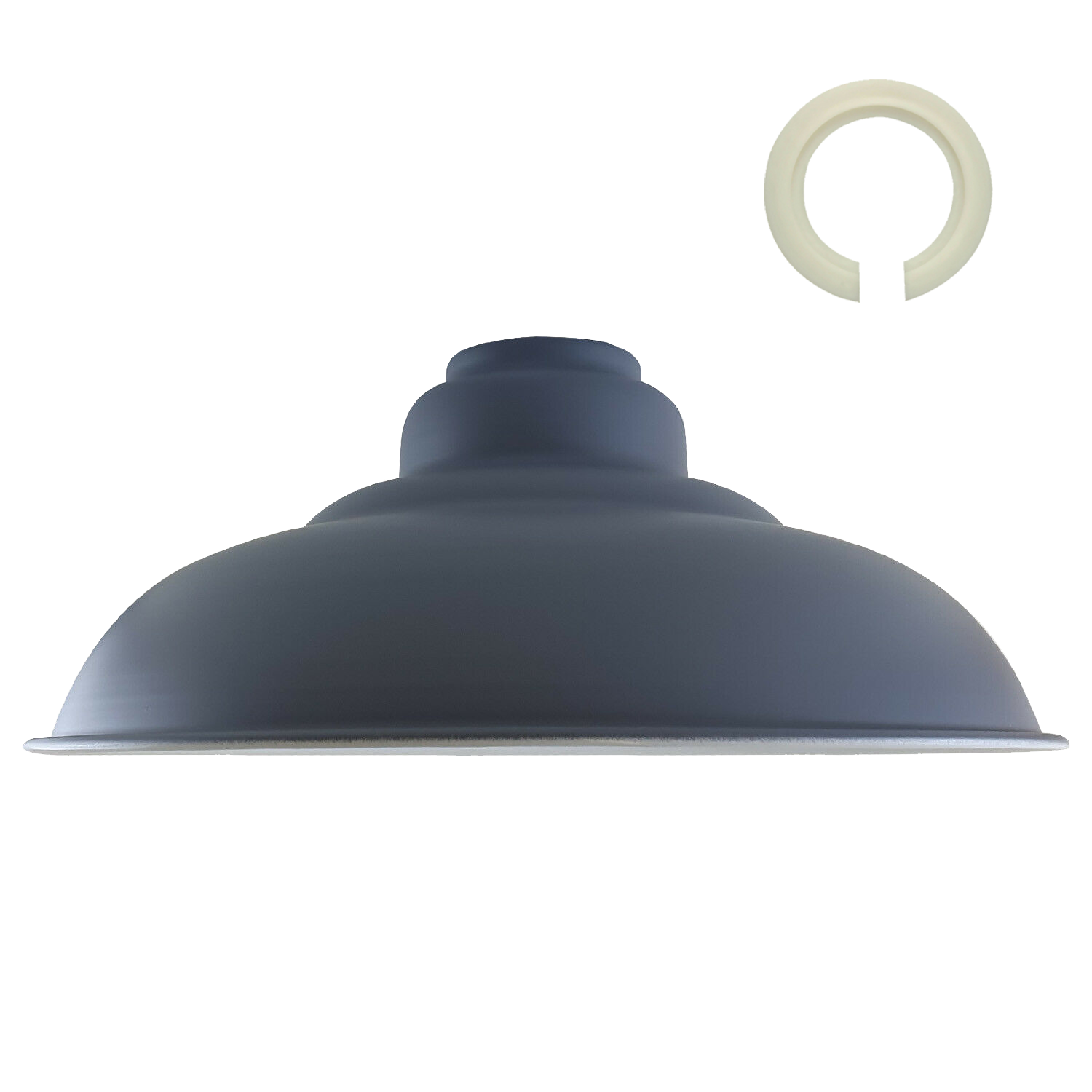 Grey Colour Gloss Modern Metal Indoor Home Light Lampshade~1086