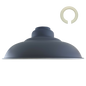 Grey Colour Gloss Modern Metal Indoor Home Light Lampshade~1086
