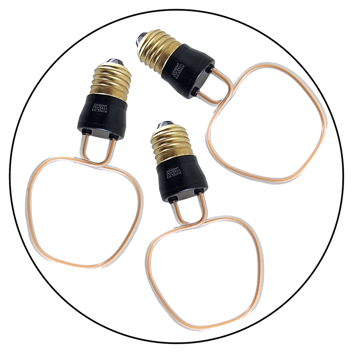3 Pack 4W Retro LED Soft Filament E27 Decorative Industrial Light~1010